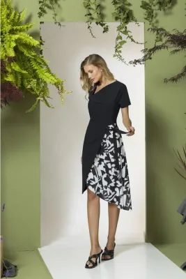 Maloka: At The Opera Midi Asymmetrical Dress