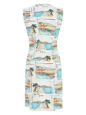 Dolcezza By Wild Curves: La Sable Et La Mer Zip Dress