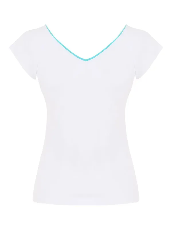Dolcezza By Wild Curves: Butterfly Graffiti Cotton Top
