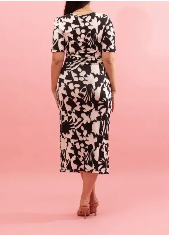Maloka: At The Opera Tied Bodice Midi Dress