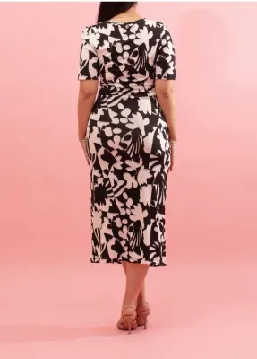 Maloka: At The Opera Tied Bodice Midi Dress