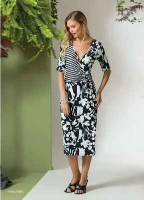 Maloka: At The Opera Tied Bodice Midi Dress