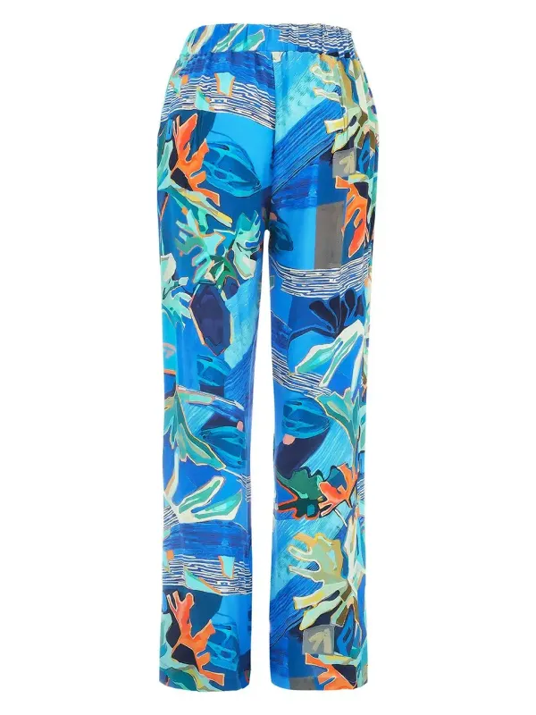 Dolcezza By Wild Curves: Palmetto Series Trousers With Ties (25684)