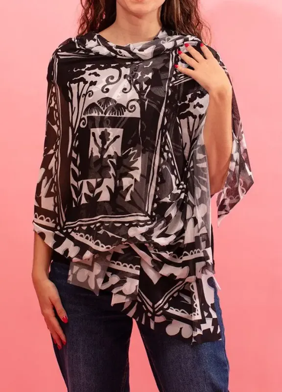 Maloka: At The Opera Monochromatic Scarf