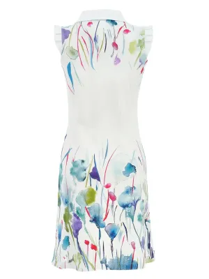 Dolcezza By Wild Curves: Polo Knit Misty Blossoms Dress (25787)