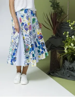 Maloka: Astro Contrast Maxi Skirt