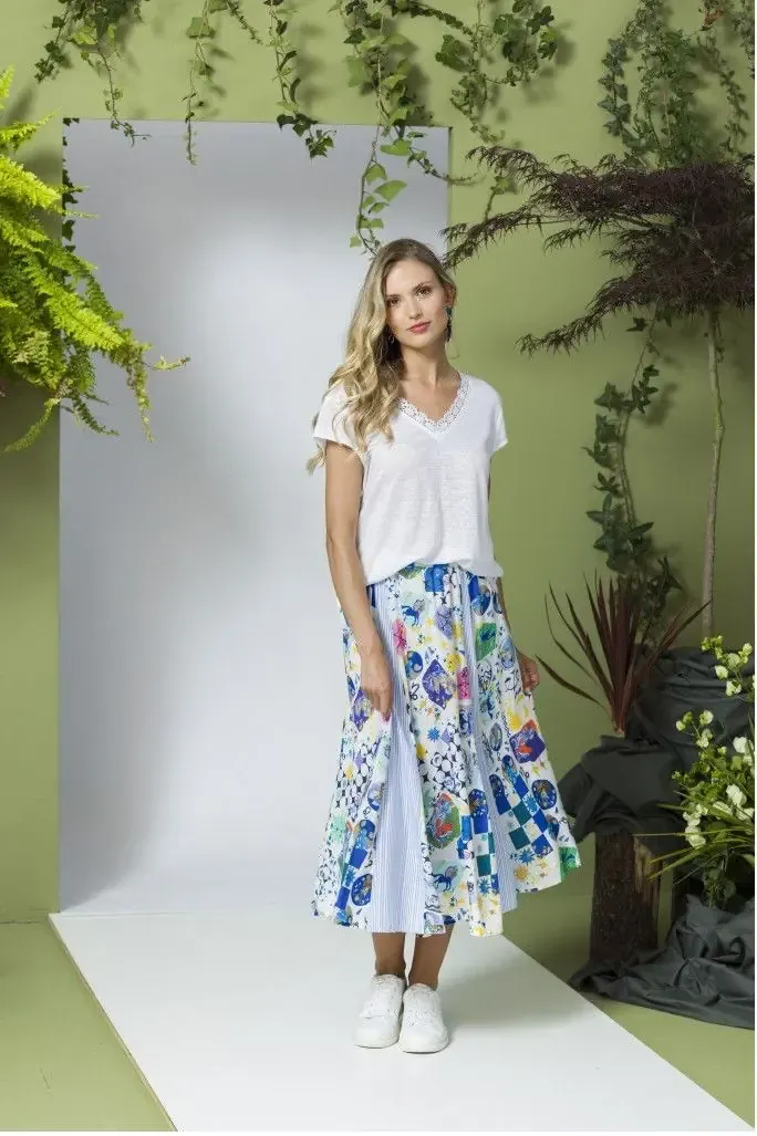 Maloka: Astro Contrast Maxi Skirt