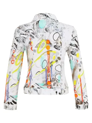 Dolcezza By Wild Curves: Ca Se Celebre Soft Denim Art Jacket (25609)