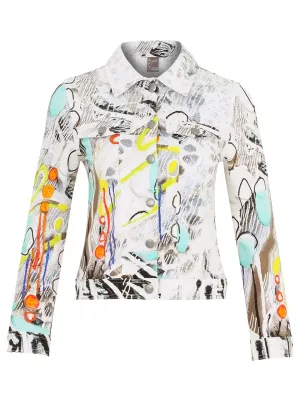Dolcezza By Wild Curves: Ca Se Celebre Soft Denim Art Jacket (25609)