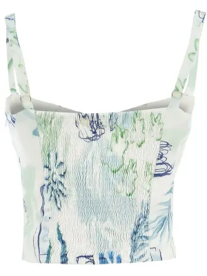 Dolcezza By Wild Curves: City Garden Linen Tank Top