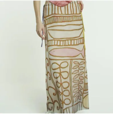 IPNG: Summery Drawstring Maxi Skirt