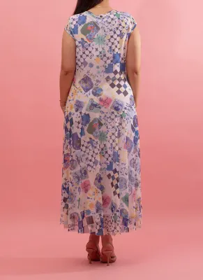 Maloka: Astro Contrast Maxi Dress
