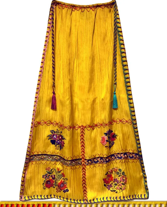 IPNG: Make Me Boho Floral Drawstring Skirt