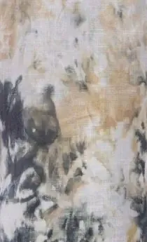 Luna Luz: Bourbon St Linen Seersucker Dress In Tie Dye Java