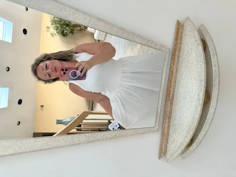 Luna Luz: Piazza Tank Dress In White