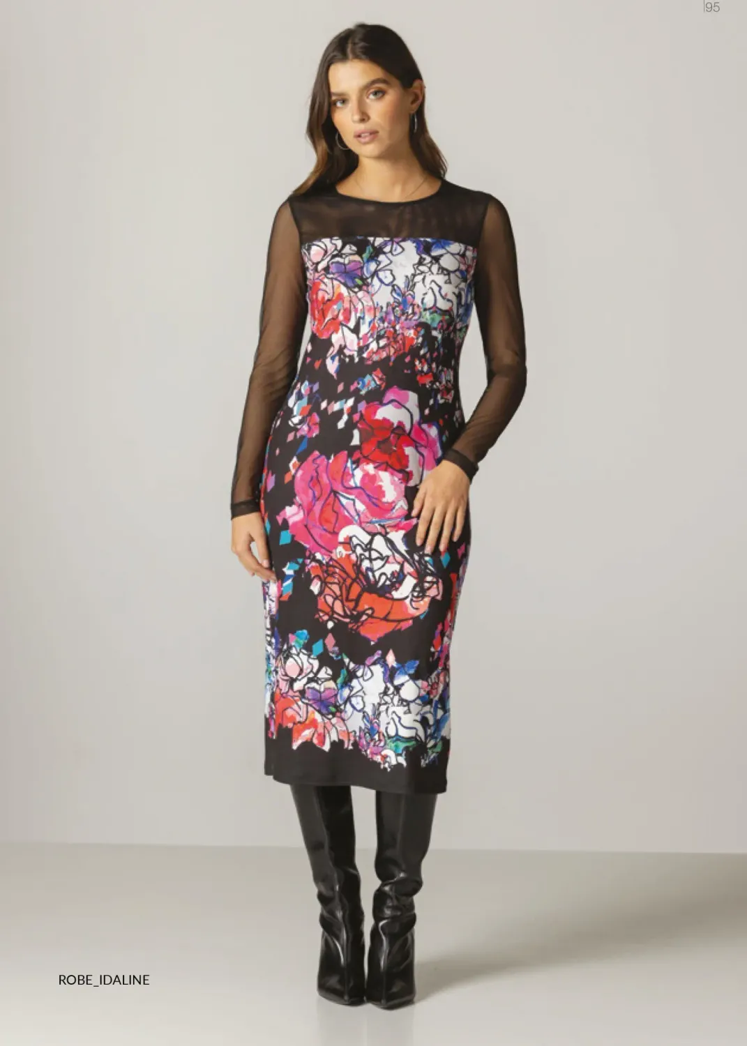 Maloka: Amour Roses Sublimated Art Dress