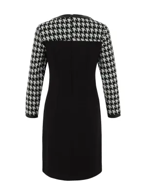 Dolcezza By Wild Curves: Out On The Town Houndstooth Dress (75105)