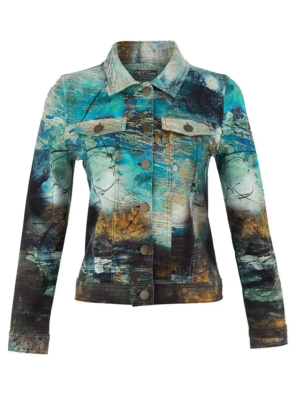 Dolcezza By Wild Curves: Life's Too Short Soft Denim Art Jacket (75607)