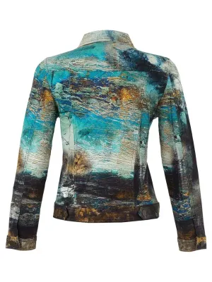 Dolcezza By Wild Curves: Life's Too Short Soft Denim Art Jacket (75607)
