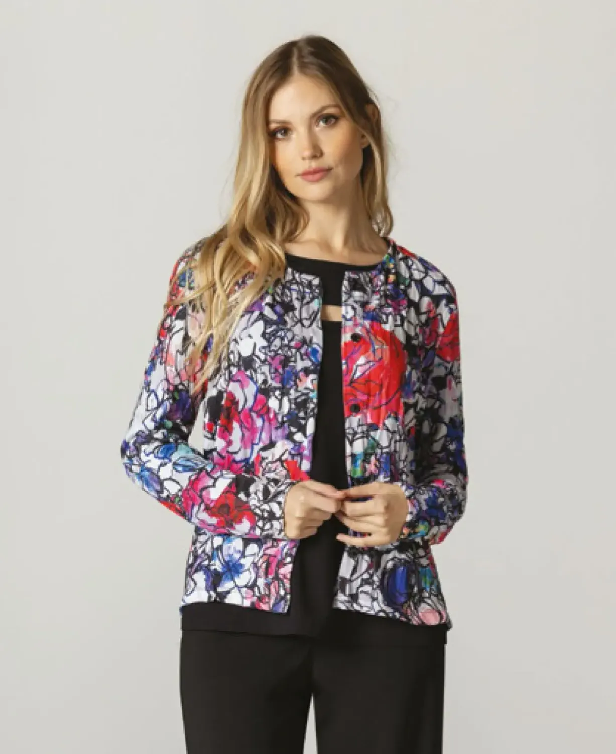 Maloka: Amour Roses Art Cardigan
