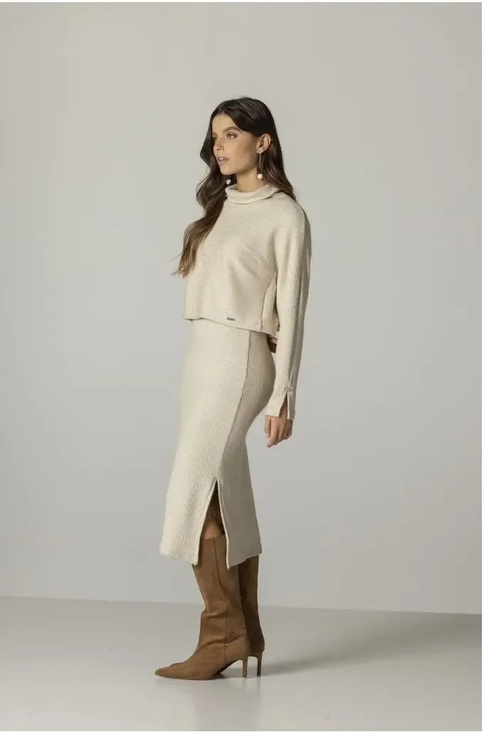 Maloka: Layering Effect Sweater Dress