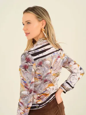 Dolcezza By Wild Curves: Pretext For War Soft Denim Art Jacket (75656)