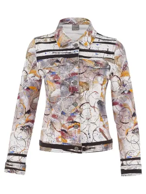 Dolcezza By Wild Curves: Pretext For War Soft Denim Art Jacket (75656)