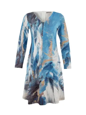 Dolcezza By Wild Curves:  The Storm Flared Art Dress (75675)