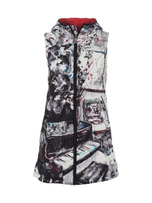 Dolcezza By Wild Curves: Piano Blues III Long Art Vest (75825)