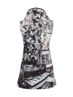 Dolcezza By Wild Curves: Piano Blues III Long Art Vest (75825)