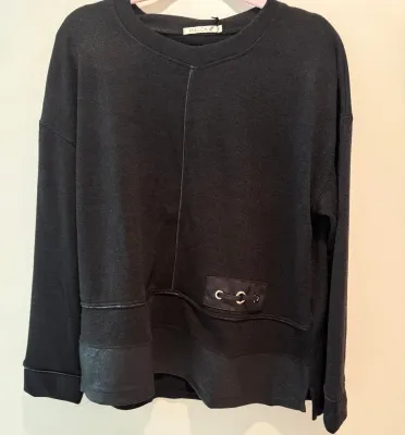 Maloka: Multi-Media Flared Pullover