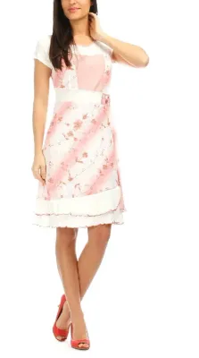 S'Quise Paris: Blushing Daisies Peek-A-Boo Hem Dress (2 Left!)