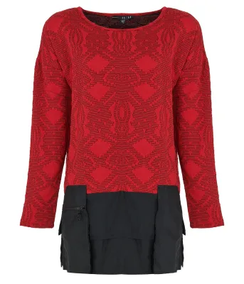 Kozan By Wild Curves: Amori Tunic In Tango (TX-4850)