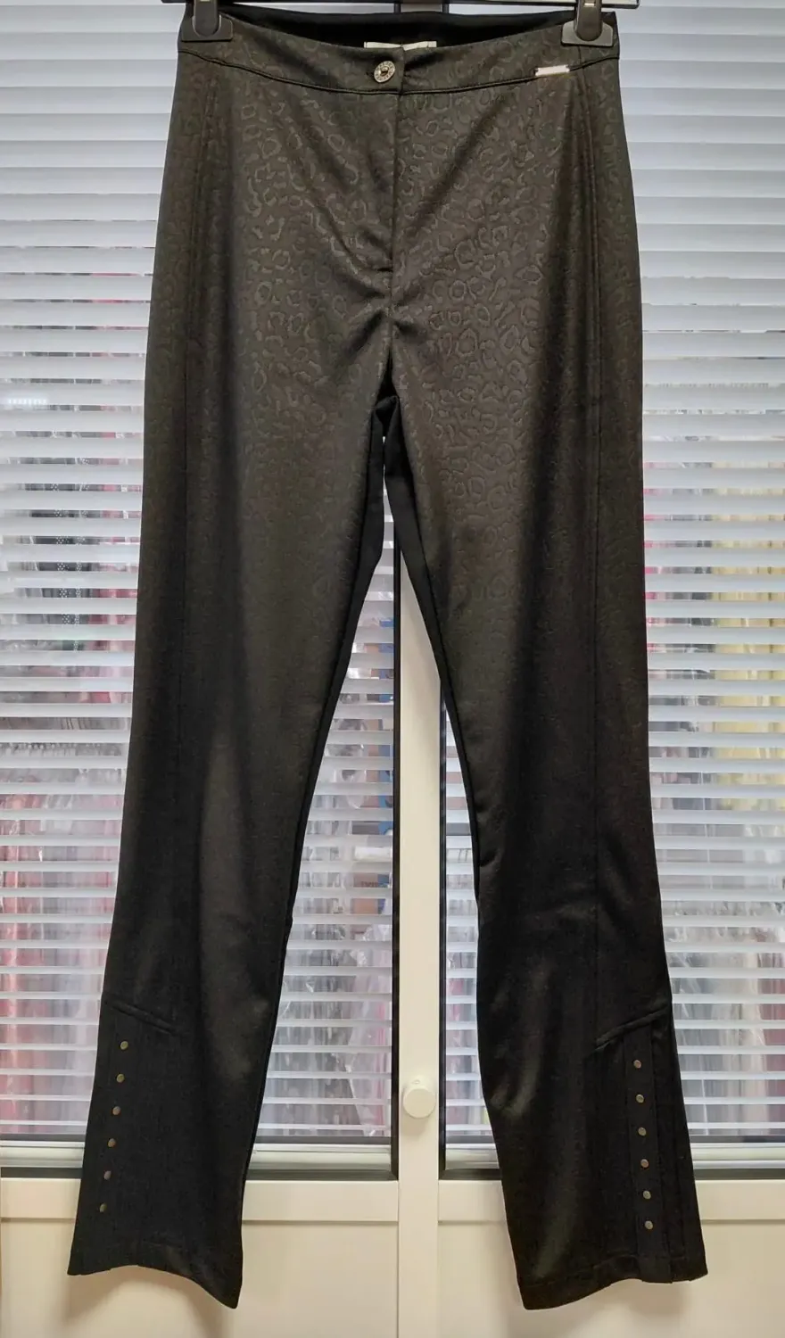 Maloka: Black Leopard Contrast Pants