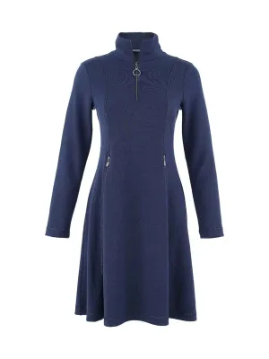 Dolcezza By Wild Curves: Storm Peaks Blue Sparkle Dress In indigo (75177)