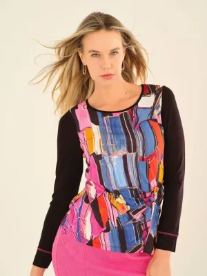 Dolcezza By Wild Curves: Baisti Asymmetric Art Top (75621)