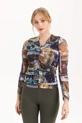 Isle By Wild Curves: Soho Almost Mesh Top In Dali Art