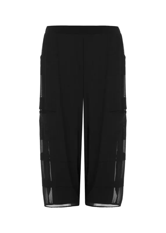 Kozan By Wild Curves: Mellow Pant In Mulberry Crush Mesh (SH-3763)