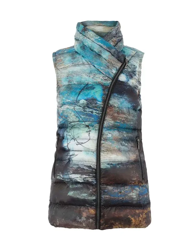 Dolcezza By Wild Curves: Life's Too Short Long Art Vest (75850)