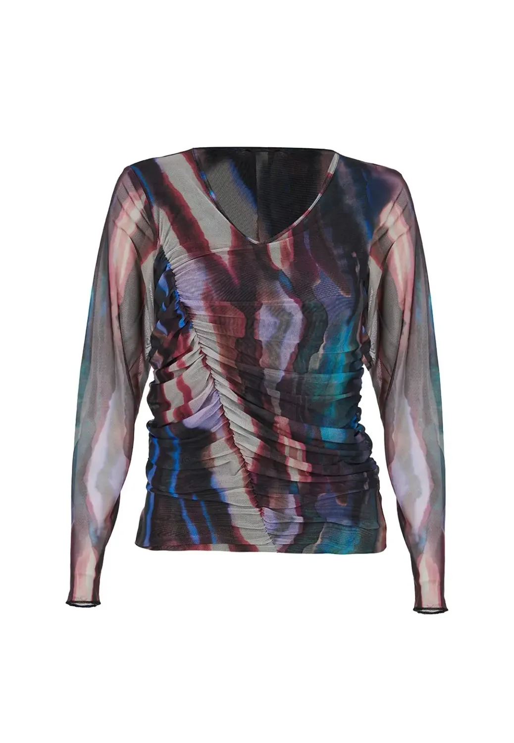 Kozan By Wild Curves: Mori Ruched Top In Theros (SH-4866)