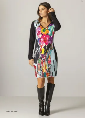 Maloka: Flower Art Show Contrast Dress