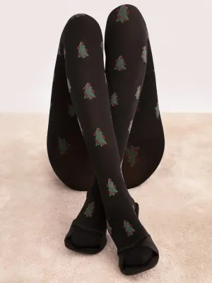 Fiore By Wild Curves: Decorated Spruce Tree 60 Denier