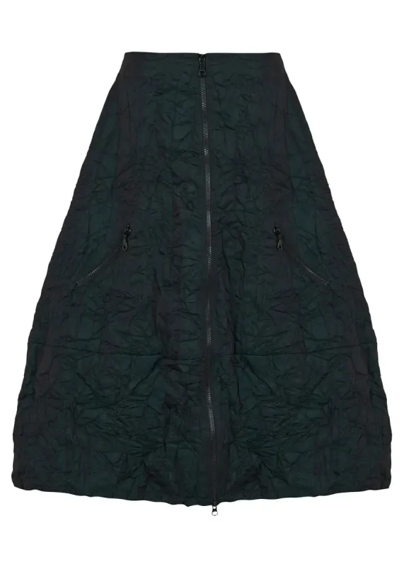 Kozan By Wild Curves: Astrid Zip Skirt In Everglade