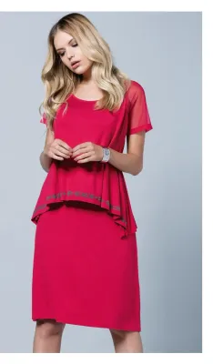 Maloka: Asymmetrical Flouncy Flirty Peplum Dress