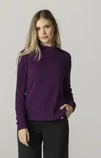 Maloka: Criss Cross Collar Tricot Sweater