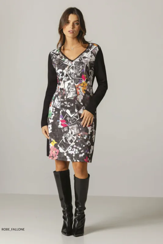 Maloka: Red Queen Card Contrast Dress/Tunic