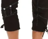 S'Quise Paris: Pull Tie Hem Cropped Pant (1 Left!)