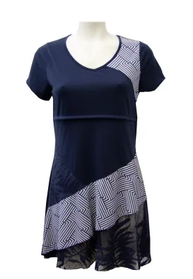Maloka: Asymmetrical Pieced Crinkle Cotton Fiji Tunic (In Black!)