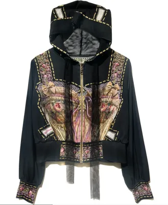 IPNG By Wild Curves: Paper Dolls Corset Illusion Hoodie Jacket