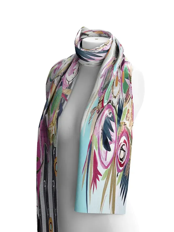 Dolcezza By Wild Curves: Le Rêve Éveillé Art Scarf (26906)